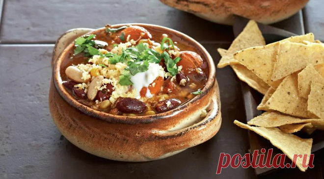 Овощной чили, пошаговый рецепт с фото на 324 ккал