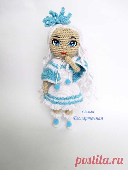 Кукла Снежинка, автор: Ольга Беспарточная