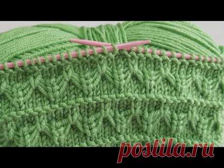 İki şiş çok beğeniceğiniz örgü model anlatımı 💐crochet knitting