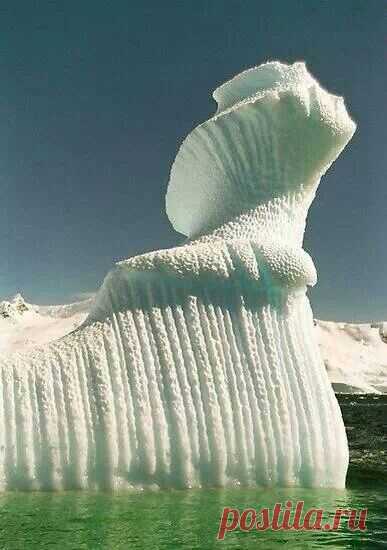 Spiral iceberg, Antartica