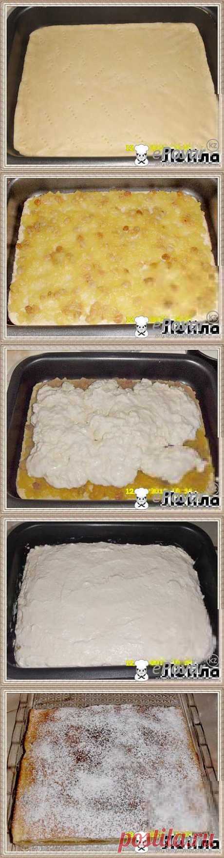 Творожный пирог с яблоками и изюмом — Рецепт приготовления с фото — Рецепты выпечки, Пироги и пирожки