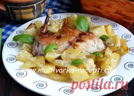 Кролик с картошкой в духовке