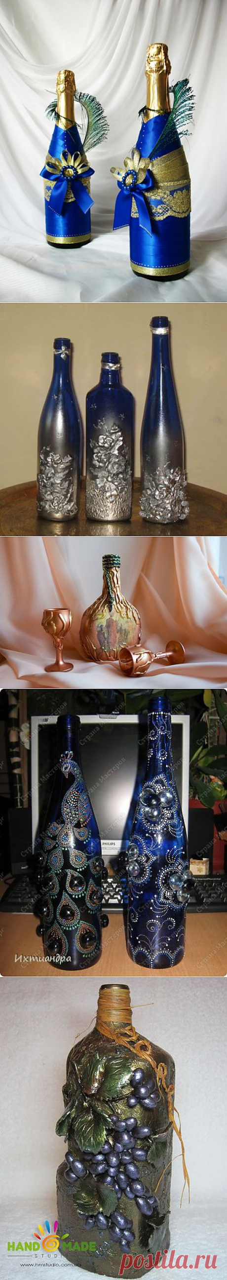 декор бутылок