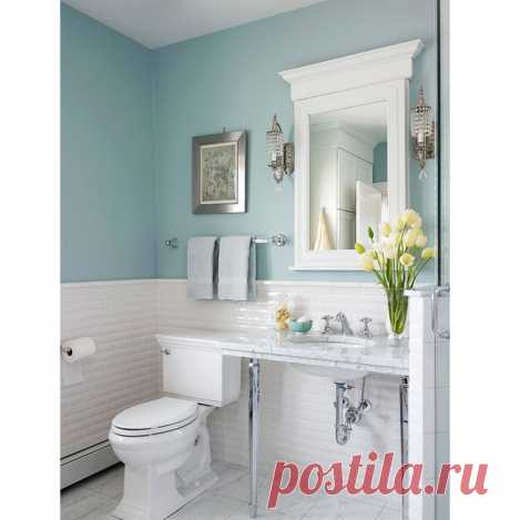 Как покрасить стены в крошечном туалете: 10 идей