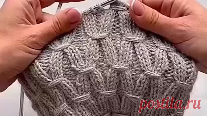 Узор спицами косы 