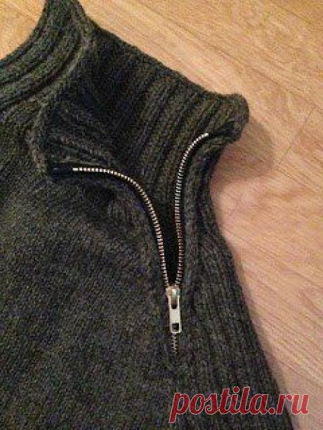 Как красиво вшить молнию в трикотаж