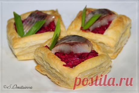 Слоёные &quot;колодцы&quot; со свеклой и сельдью   Экспресс - кафе Василисы Форум на Saechka.Ru