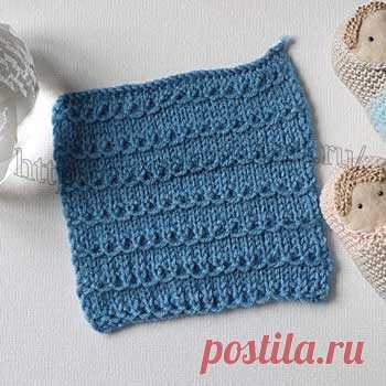 Очень простой рельефный узор спицами, схема узора - Самые красивые узоры спицами простые ажурные узоры со спицами,ажурные узоры спицами со схемами простые,красивые ажурные узоры спицами со схемами