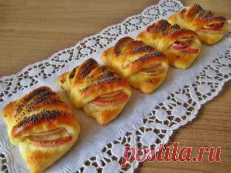 Лучшие кулинарные рецепты: Конвертики с яблоками из творожного теста