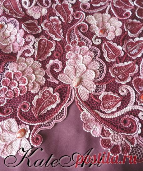 Изумительное платье в технике ирландского кружева Екатерины Поляковой — Делаем руками