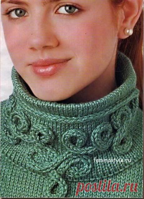 Вязание спицами декора для одежды : воротник и манжеты / Рукоделие / Домоводство / Женские секреты / Женский стиль