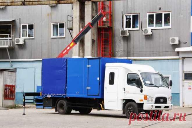 Многофункциональный Hyundai HD-78 с двухрядной кабиной, автомастерской, бортовой платформой с тентом и КМУ Amco Veba 807NT 2s