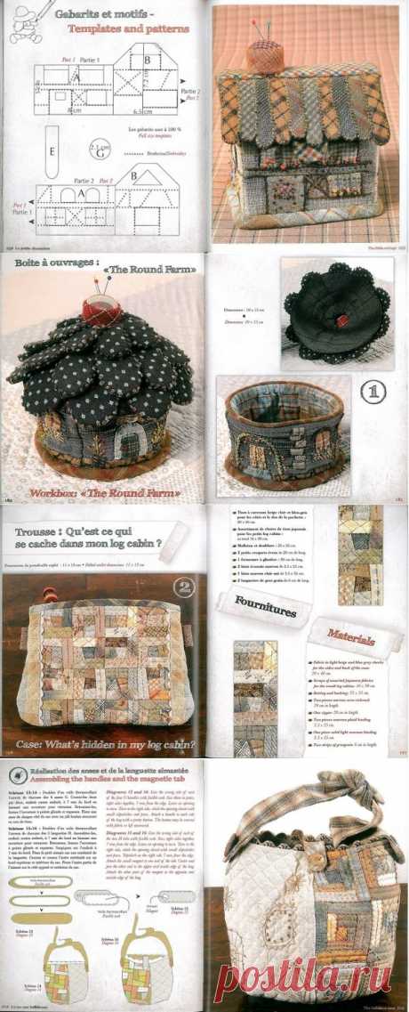 Сумки и косметички, выкройки, аппликации. Bags, cosmetic patchwork. My Dream Quilts ~ HandMadiya.com