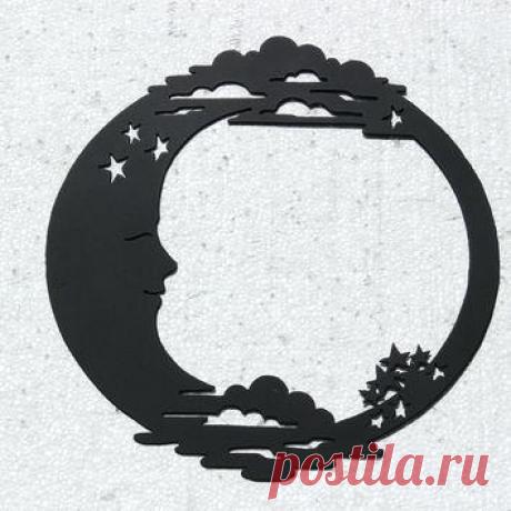 crescent-moon-wall-decor-crescent-moon-with-clouds-and-stars-metal-wall-art-home-decor-home-design-app-hacks.jpg (354×354)