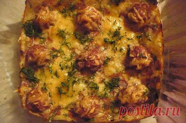 Запеканка картофельная с мясными шариками - Простые рецепты Овкусе.ру