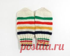 Варежки связанные спицами