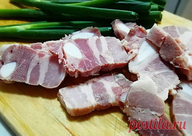 Грудинка свиная, вареная методом су-вид Автор рецепта Елена Некрасова - Cookpad