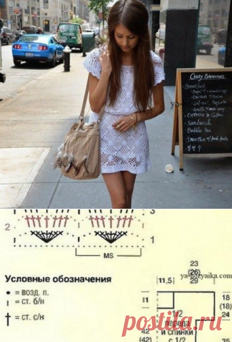 Красивая летняя туника крючком. Туника крючком для пляжа со схемами