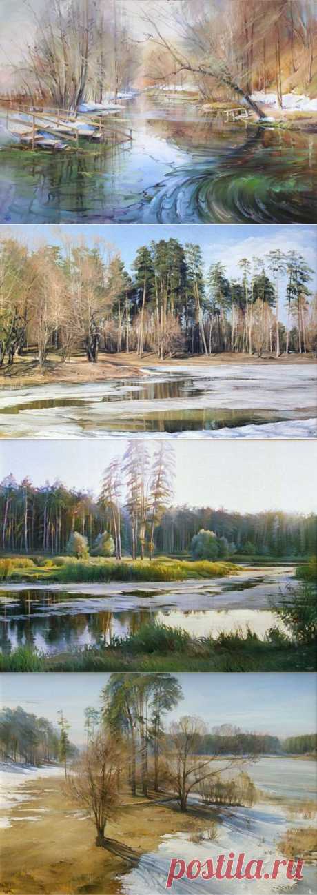Художник Роман Романов. Времена года. Весна..