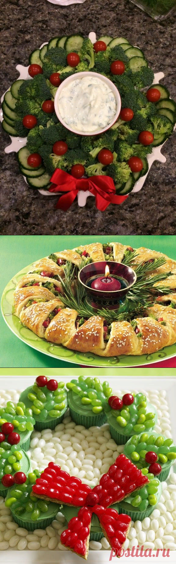 20+ вариантов вкусных новогодних (рождественских) венков