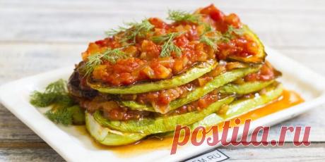 Диетическая закуска из кабачков с помидорами - Советы для тебя