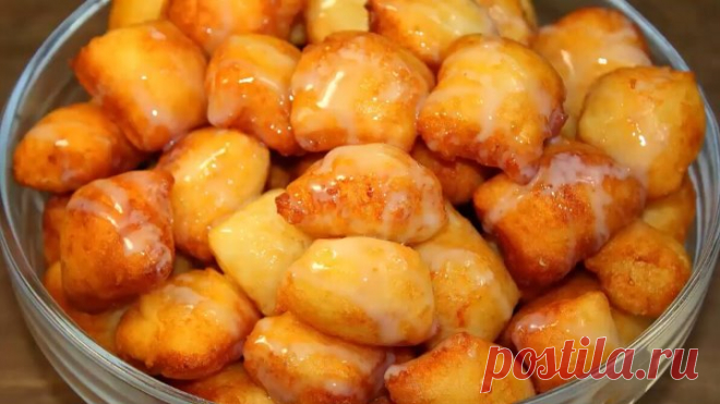 Творожные подушечки к чаю! Вкуснее обычных пончиков!