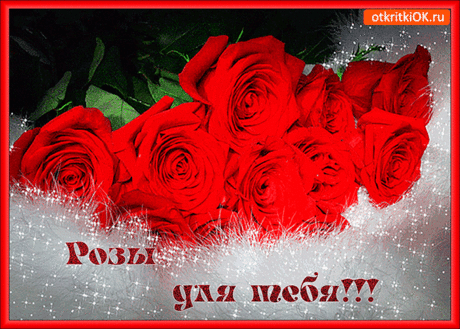 Розы эти только для тебя - Бесплатные Открытки на otkritkiok.ru