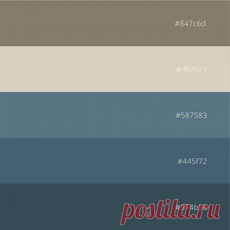 Сочетание синих, коричневого и серого оттенка. Скачать фото и палитру можно на сайте. #цветоваяпалитра #природнаяпалитра #сочетаниецветов #вдохновениецветом #кодцвета #colorinspiration #naturepalette #colorpalette