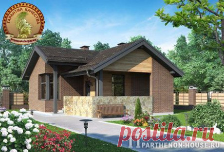 Проект современной каркасной деревянной бани с жилой комнатой БКП 56-42