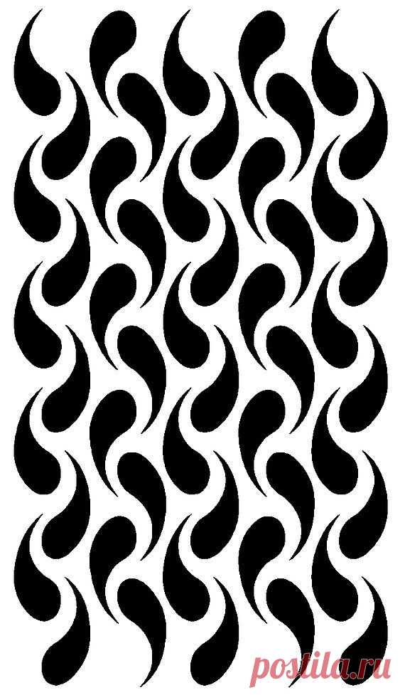 STENCIL - CHAINMAIL Pattern -Modern Wall ... | Brushes, Fonts & Gifs