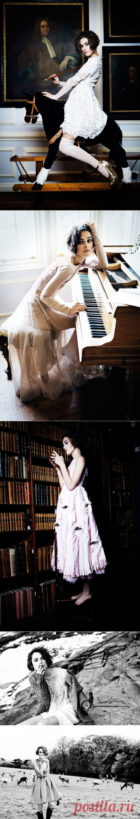 Кира Найтли(Keira Knightley) в фотосессии Эллен фон Унверт(Ellen von Unwerth) для журнала Vogue Italia (январь 2011).