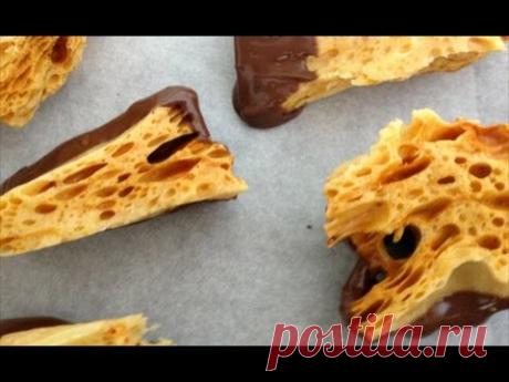 HOW TO MAKE HONEYCOMB SEAFOAM candy recipe by How To Cook That Ann Reardon