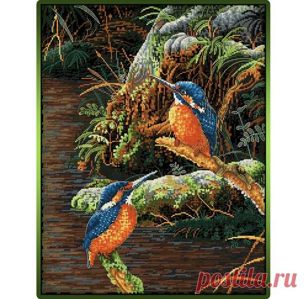 #Птицы@clubrucodelnic
The Kingfishers / Зимородки

Схема  в форматах pdf, xsd и zip в первых комментариях, под первой картинкой