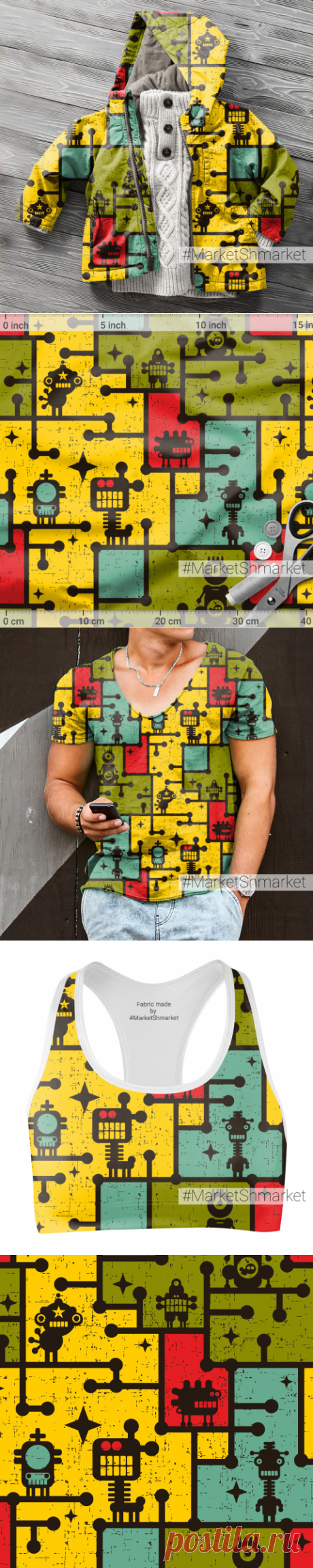 Ткань Космическая музыка - закажи на #MarketShmarket.com любая ткань с любым принтом