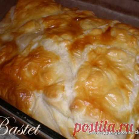 Греческий пирог с куриным фаршем + оригинальная формовка