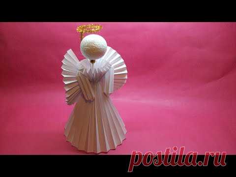 Как Сделать Ангела из Бумаги Своими Руками. Пошаговый Мастер-Класс. Оригами Ангел