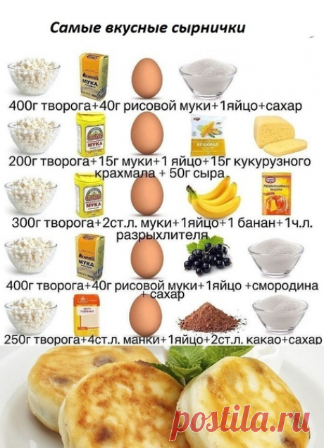 5 вкусных и простых рецептов сырников на завтрак!