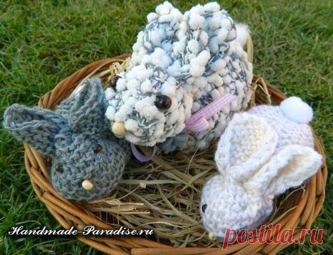 Как связать пасхального кролика спицами - Handmade-Paradise