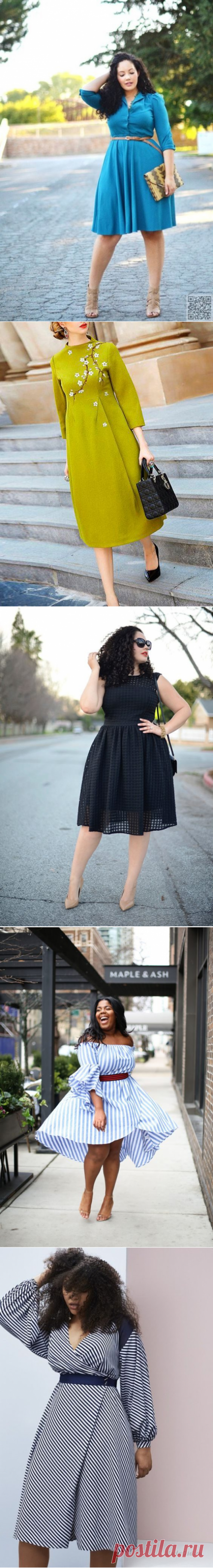 Как скрыть шикарные бёдра при помощи платья / Все для женщины