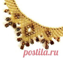 Плетение по схеме «сетка» Колье, бусы, ожерелья из бисера – Бисерок Плетение из бисера красивых украшений на основе техники 