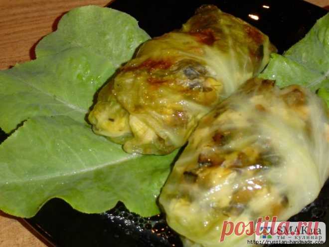 Голубцы по-новому, с курочкой и грибами.
