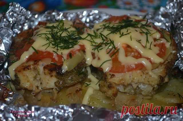 Треска запеченная в фольге