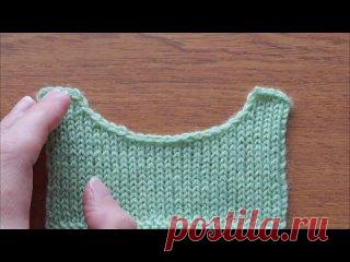 Круглая горловина при вязании снизу вверх
