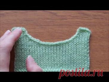 Круглая горловина при вязании снизу вверх