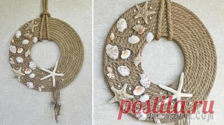 Идея декора из джутового каната. Декор своими руками