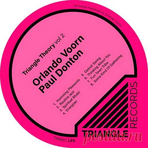 Download Orlando Voorn, Paul Donton - Triangle Theory, Vol. 2 Label Triangle.Records Styles Techno (Raw / Deep / Hypnotic) Date 2024-12-09 Catalog # TRIRECLP3 Length 57:44 Tracks 8