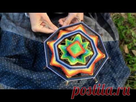 Как сплести индейскую мандалу - мастер-класс Анны Фениной - YouTube