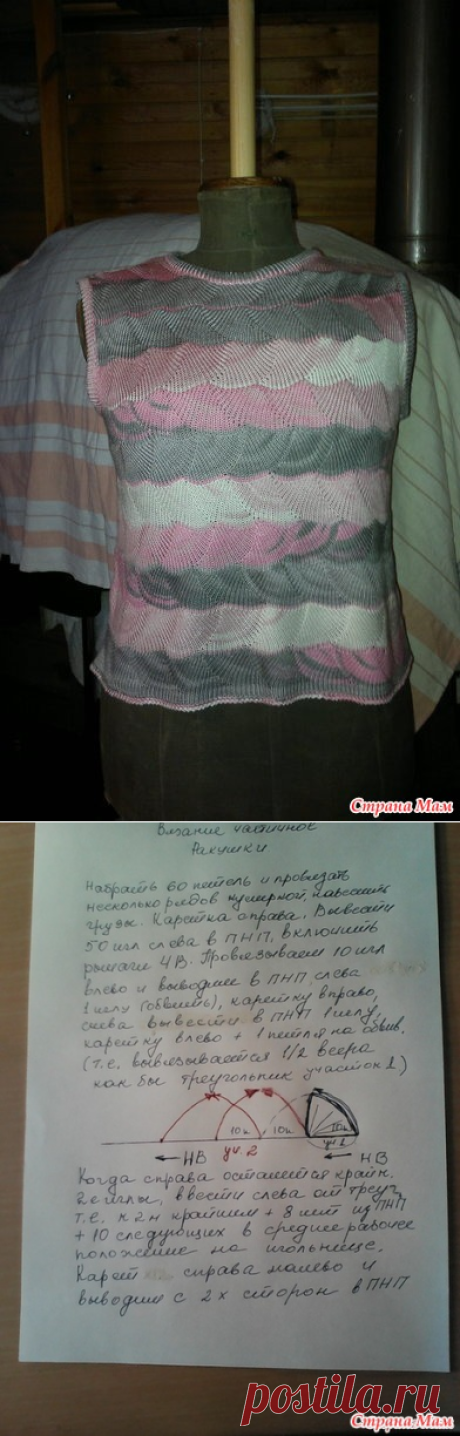 . Мои первые самостоятельные шаги - Машинное вязание - Страна Мам