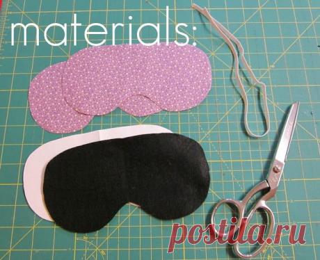 Sleeping Mask with pattern - BATH AND BEAUTY | Sewing | Маски, Шаблоны и Сон