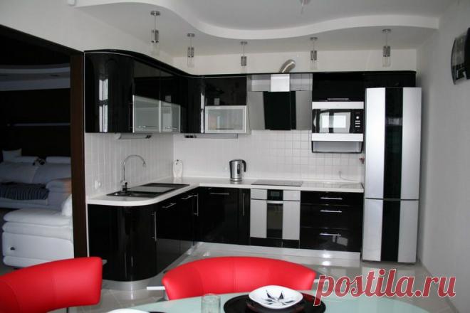 интерьер черно-белой кухни - 13 тыс. картинок. Поиск Mail.Ru
